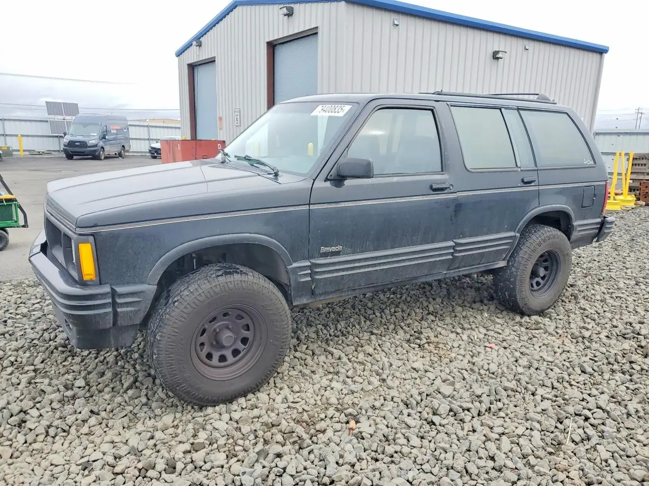 1992 OLDSMOBILE BRAVADA BLACK VIN: 1GHDT13Z8N2702257