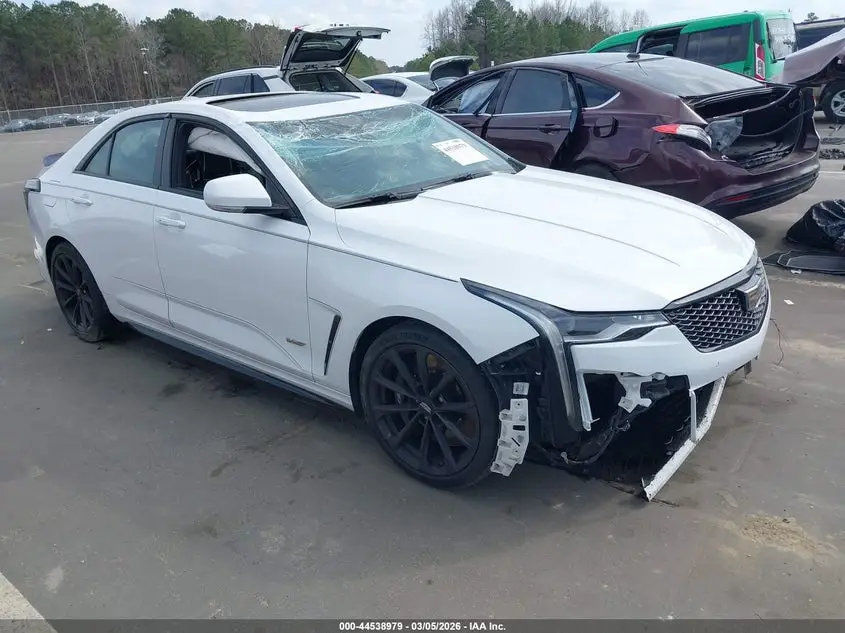 2022 CADILLAC CT4-V White VIN: 1G6D75RP9N0410882