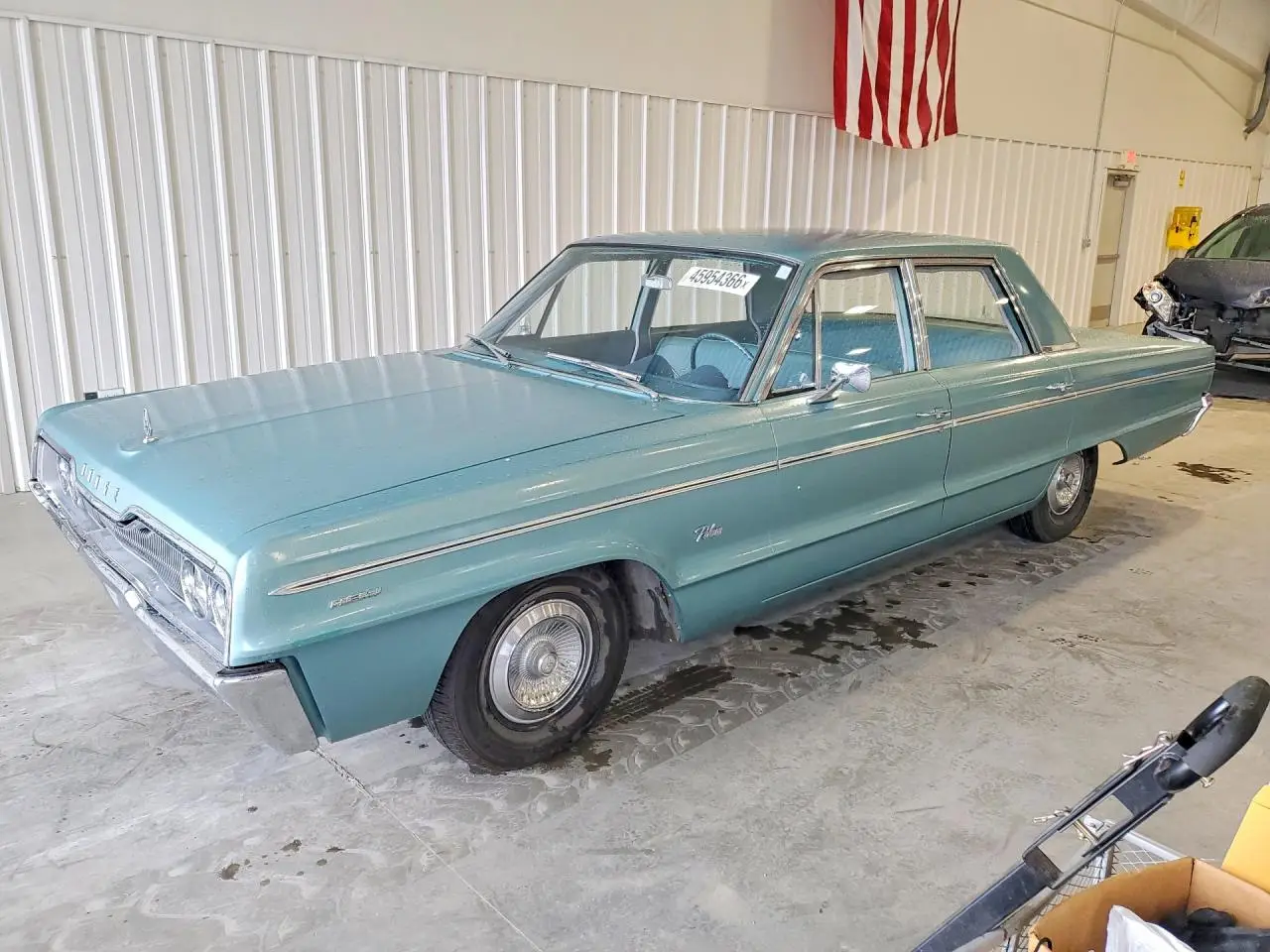 1966 DODGE POLARA TURQUOISE VIN: DE41E64107732