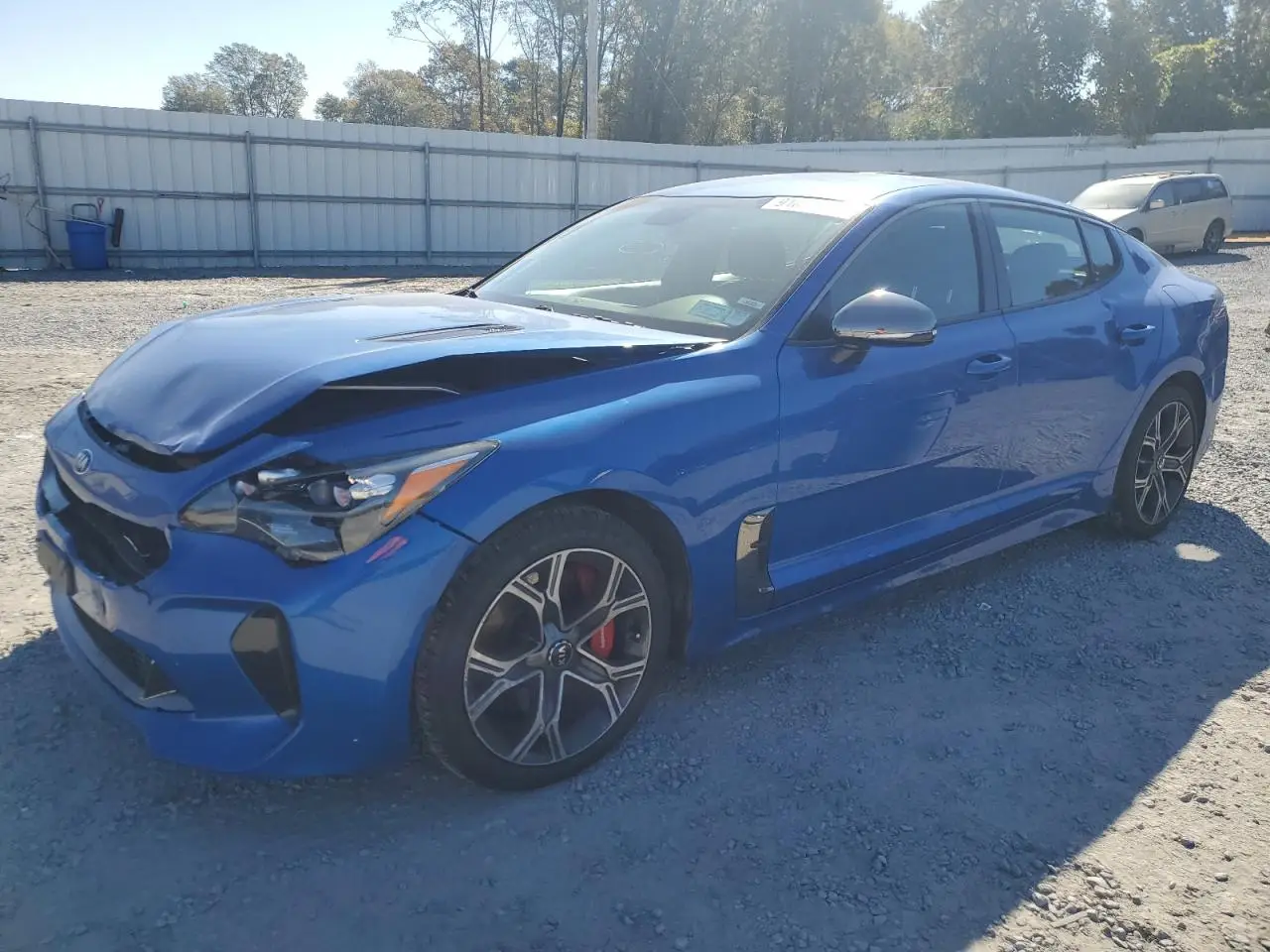 2019 KIA STINGER BLUE VIN: KNAE35LC1K6044781
