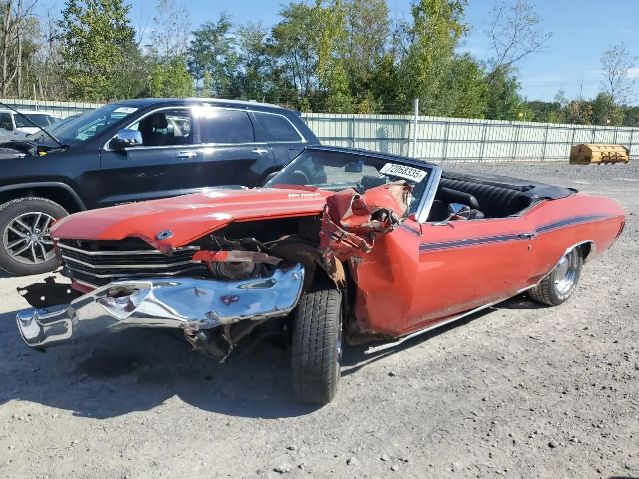 1972 CHEVROLET CHEVELLE RED VIN: 1D67FZK593125