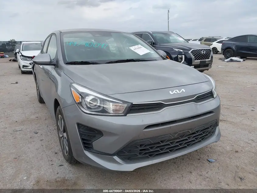2022 KIA RIO Gray VIN: 3KPA24AD1NE458295