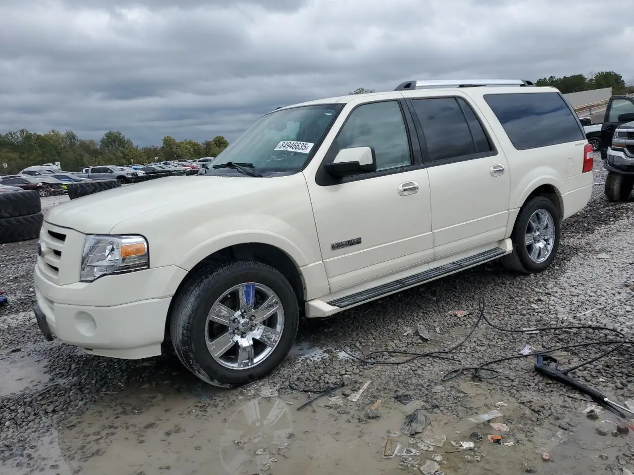 2008 FORD EXPEDITION WHITE VIN: 1FMFK19578LA24293