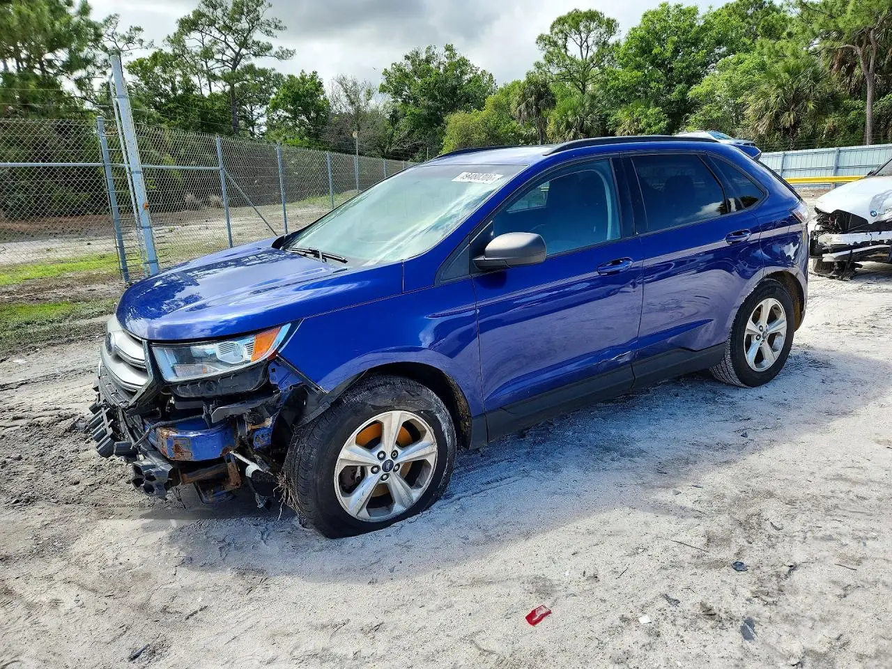 2015 FORD EDGE BLUE VIN: 2FMTK4G90FBB46470