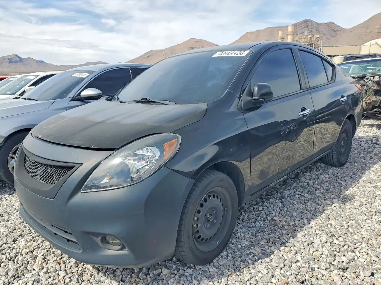 2013 NISSAN VERSA BLACK VIN: 3N1CN7AP7DL876238