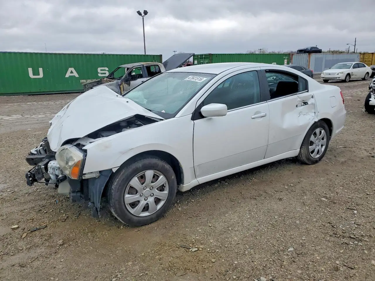 2012 MITSUBISHI GALANT WHITE VIN: 4A32B3FF4CE018442