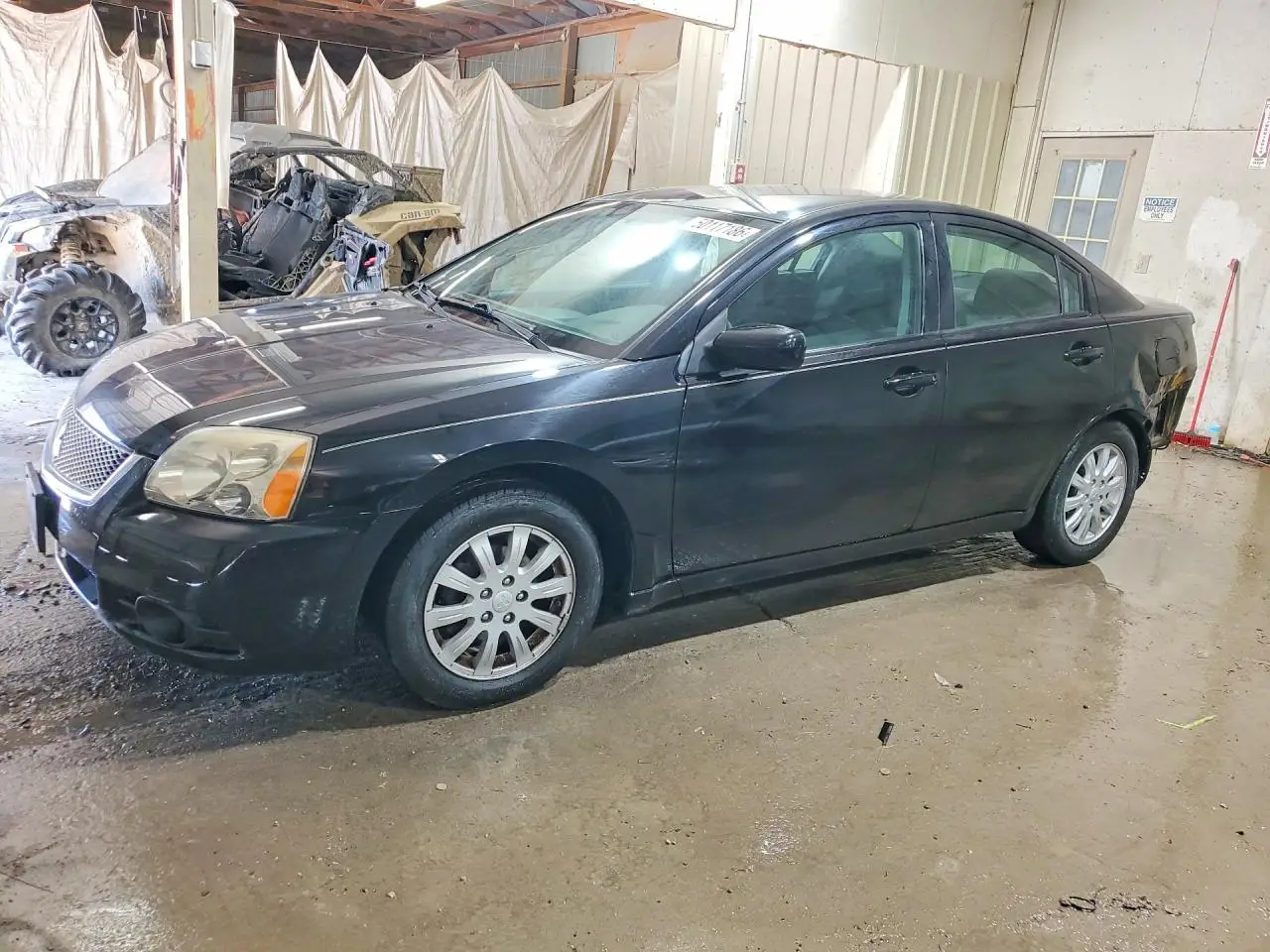 2012 MITSUBISHI GALANT BLACK VIN: 4A32B2FFXCE008993