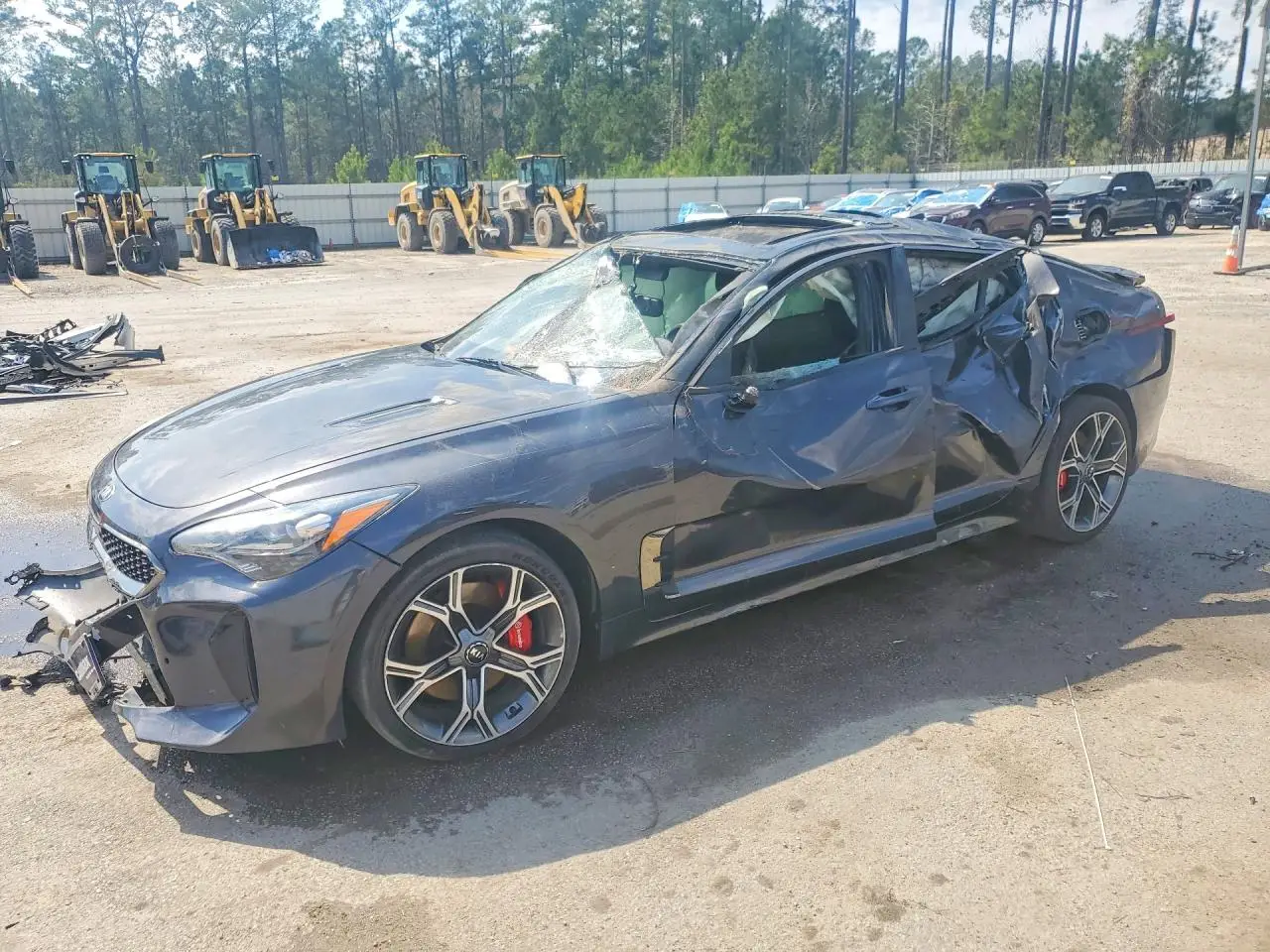 2020 KIA STINGER CHARCOAL VIN: KNAE55LC4L6079777