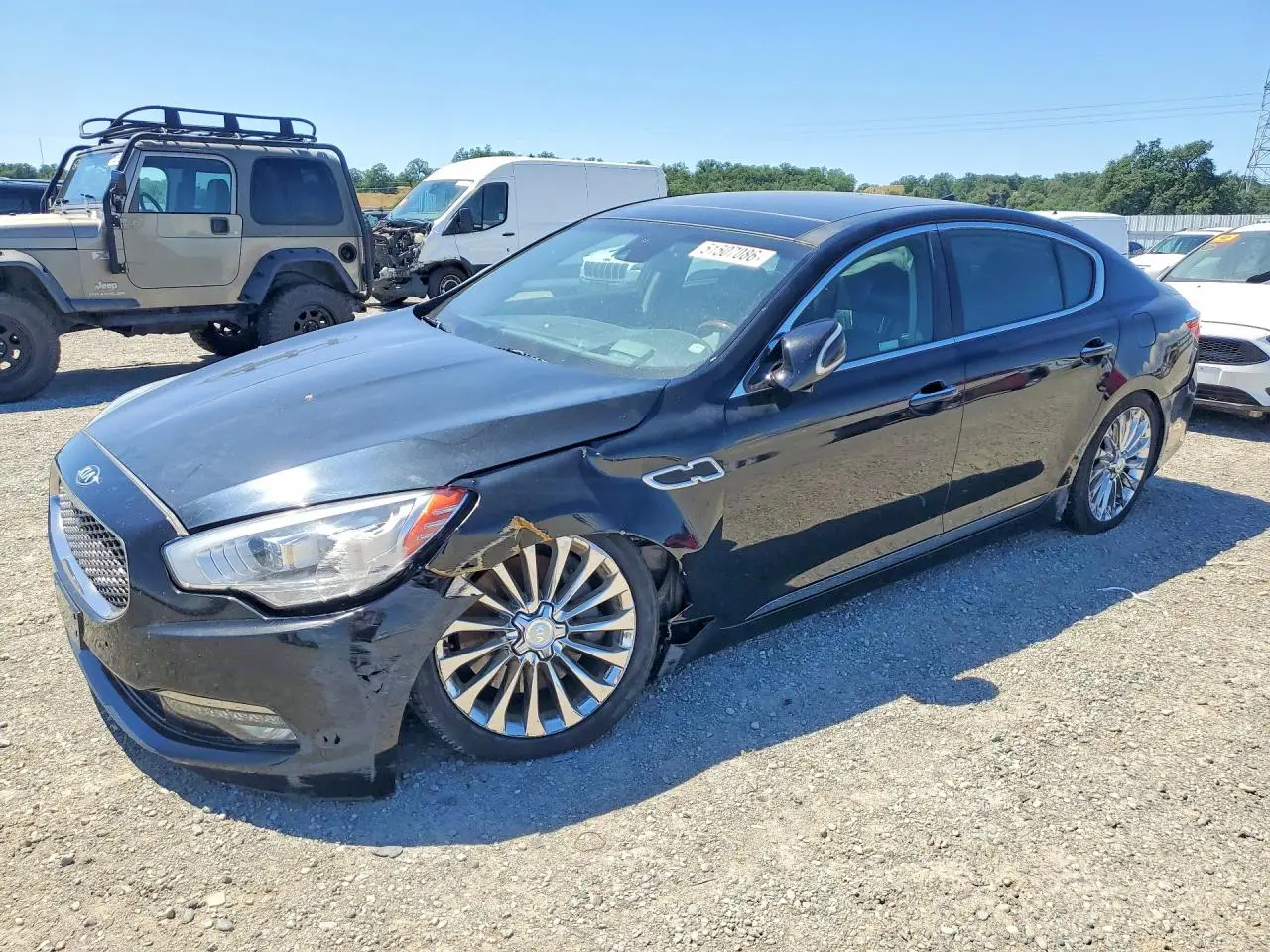 2017 KIA K900 BLACK VIN: KNALW4D45H6036496