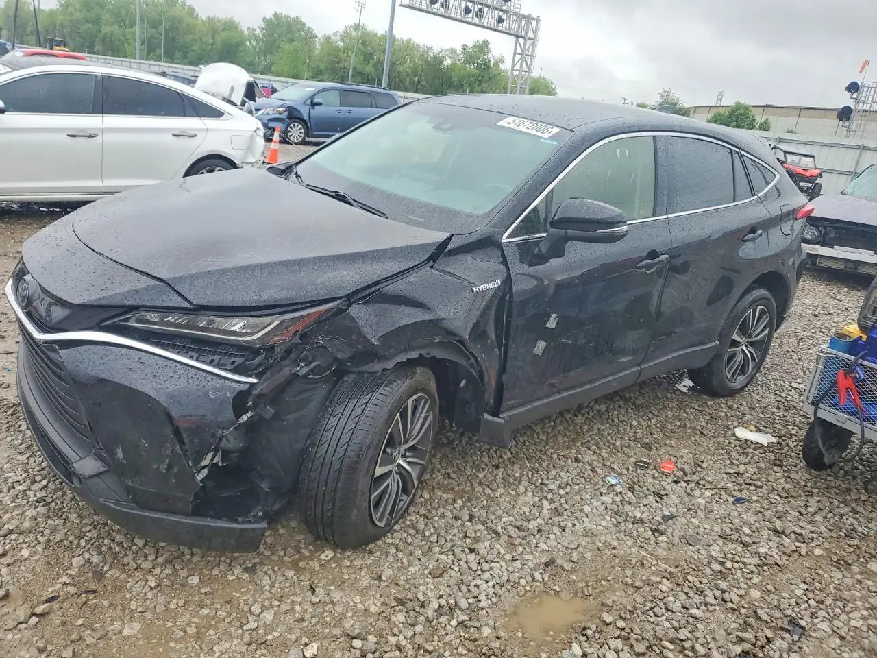 2021 TOYOTA VENZA BLACK VIN: JTEAAAAH6MJ005307