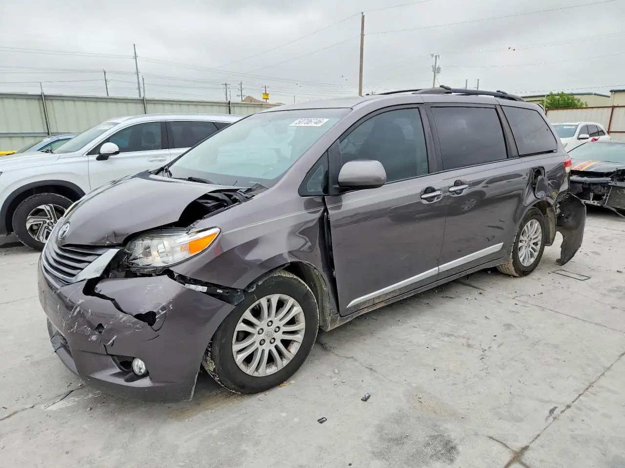 2012 TOYOTA SIENNA GRAY VIN: 5TDYK3DC7CS196345