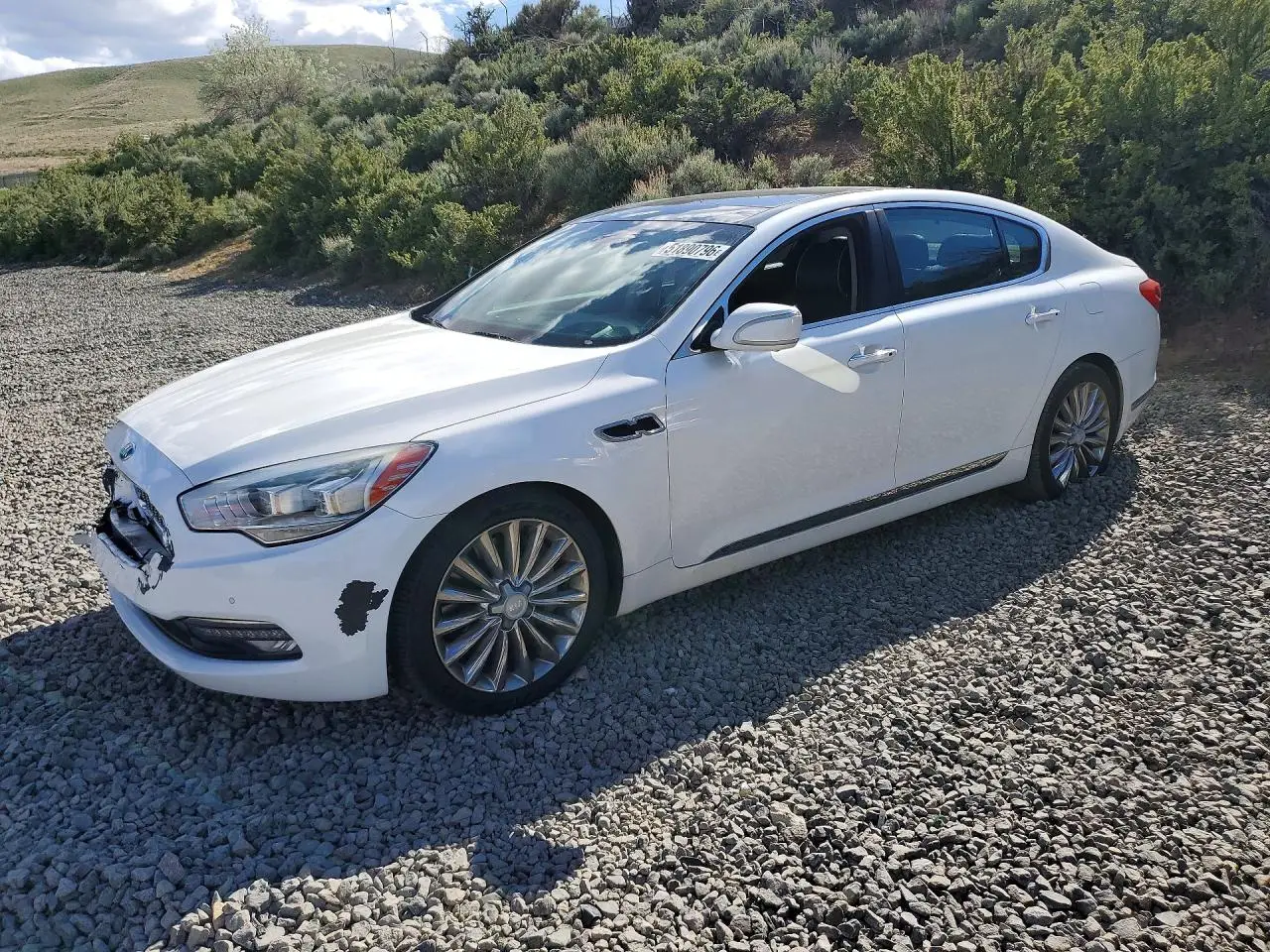 2015 KIA K900 WHITE VIN: KNALW4D49F6024316