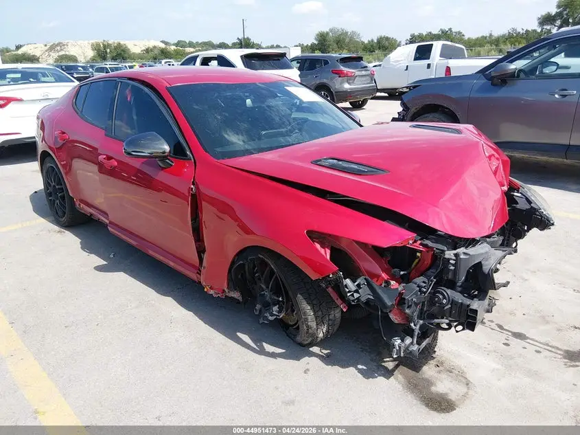 2019 KIA STINGER Red VIN: KNAE35LC4K6045133