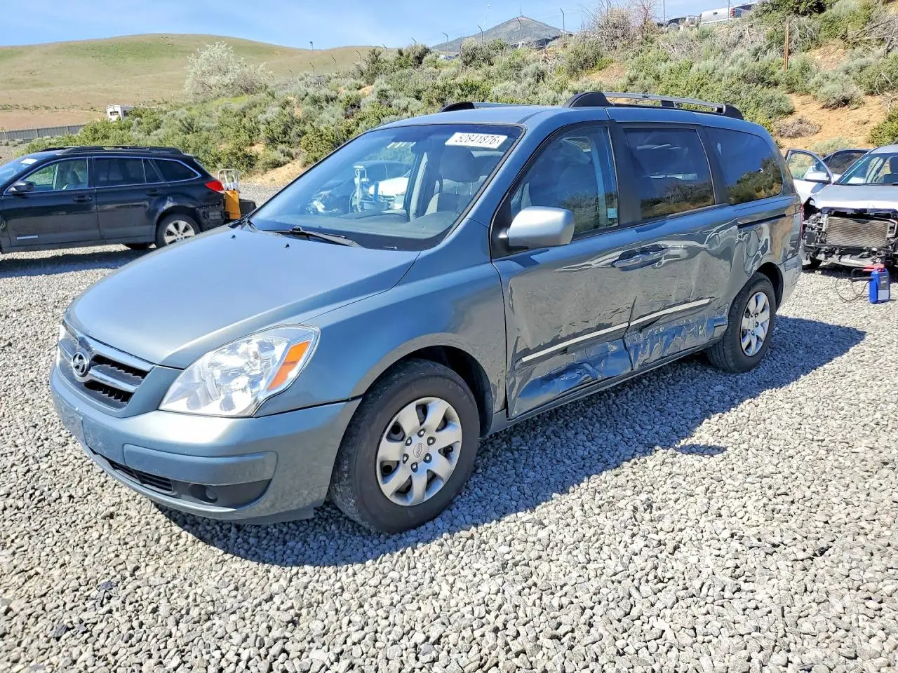 2008 HYUNDAI ENTOURAGE GRAY VIN: KNDMC233X86049015
