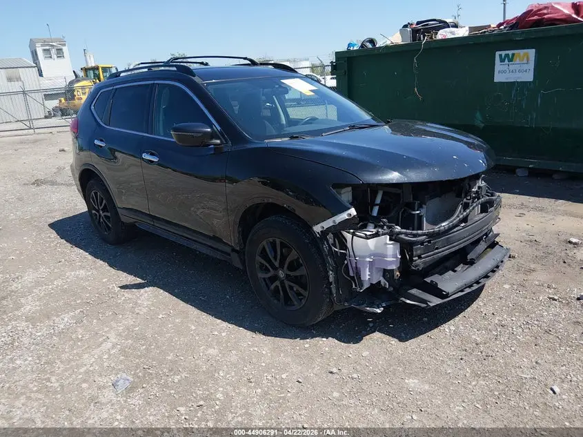 2017 NISSAN ROGUE Black VIN: 5N1AT2MV7HC874249