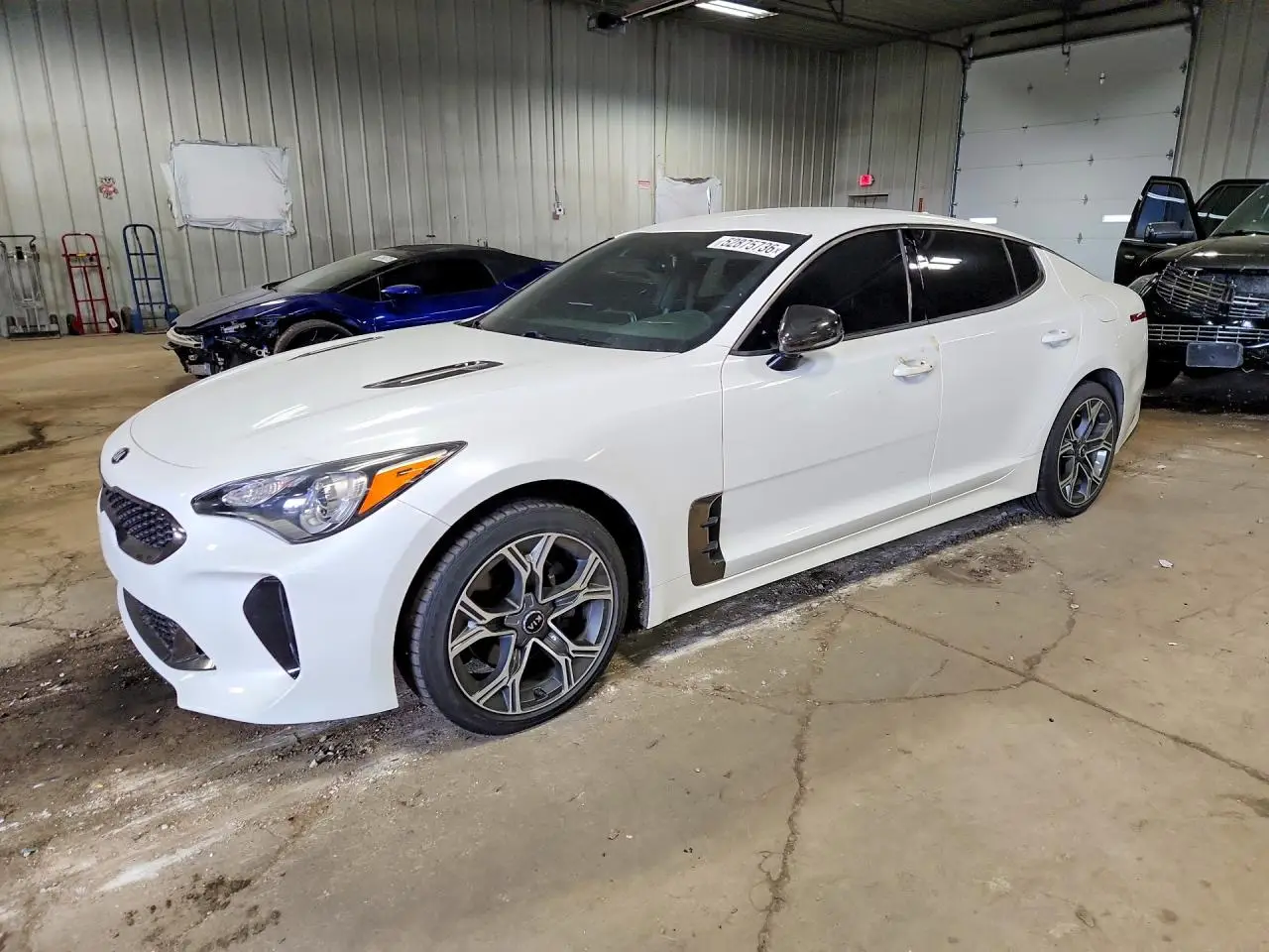 2021 KIA STINGER WHITE VIN: KNAE15LA4M6087843
