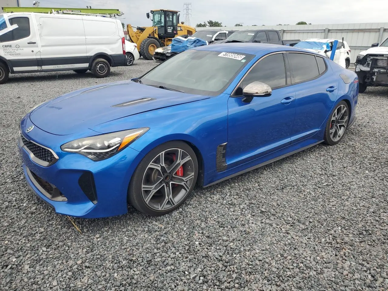 2020 KIA STINGER BLUE VIN: KNAE35LC7L6077608