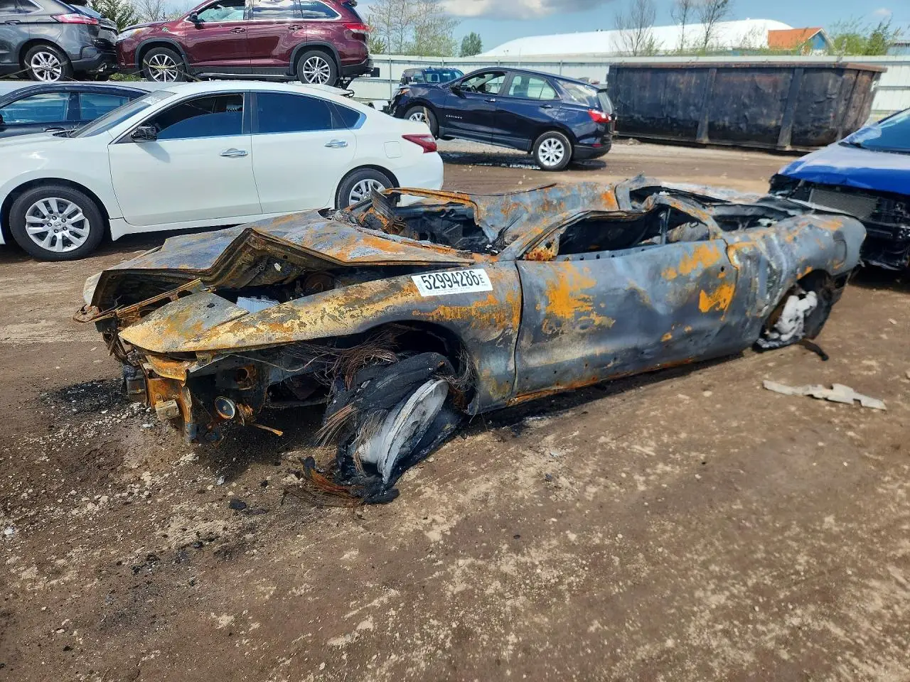 1995 FORD PROBE BURN VIN: 1ZVLT22B1S5111318