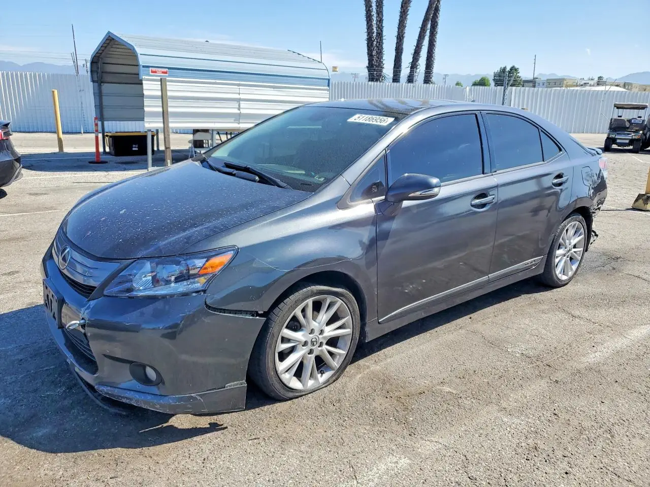 2010 LEXUS HS GRAY VIN: JTHBB1BA8A2021987