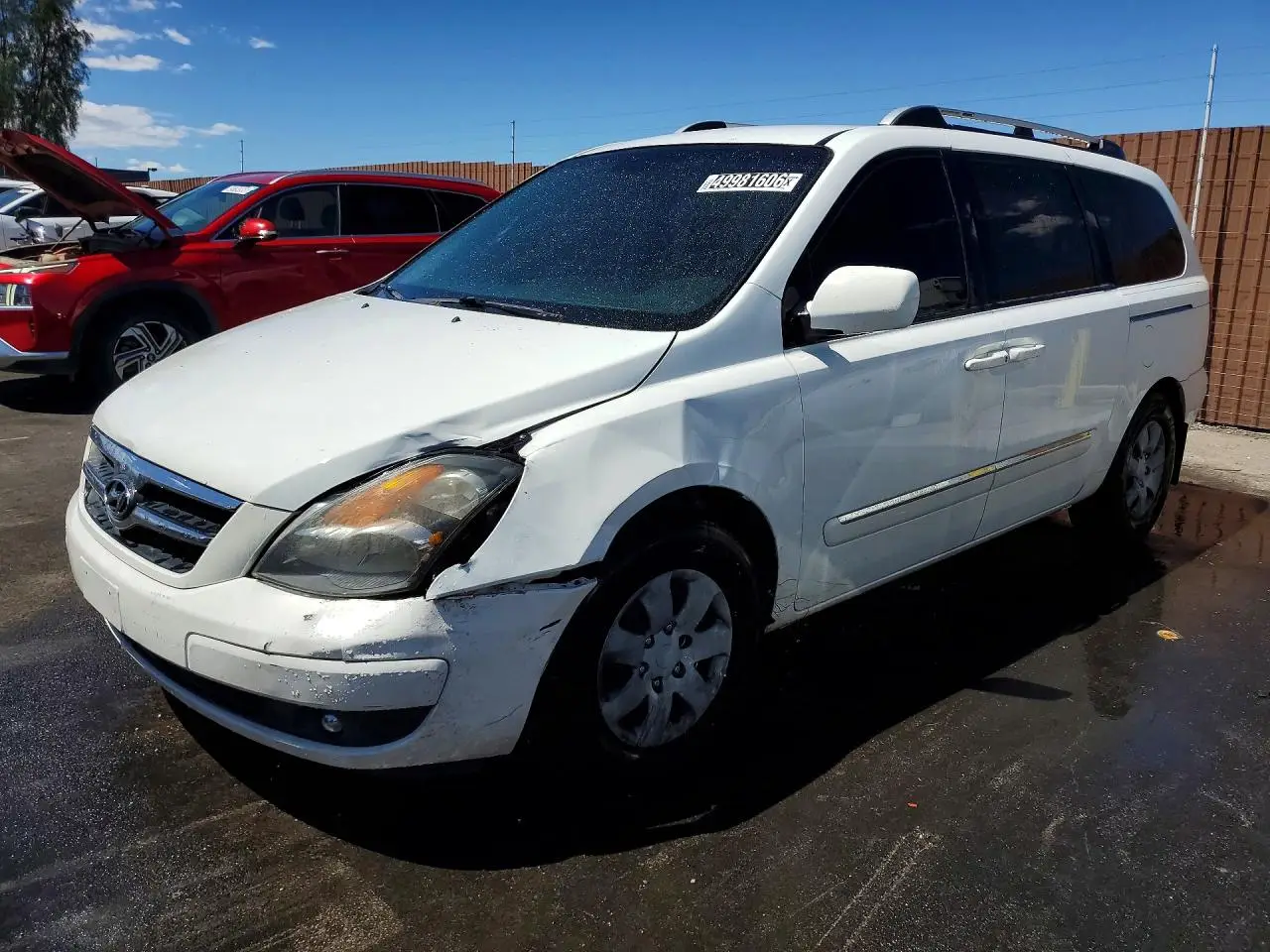 2007 HYUNDAI ENTOURAGE WHITE VIN: KNDMC233X76040393