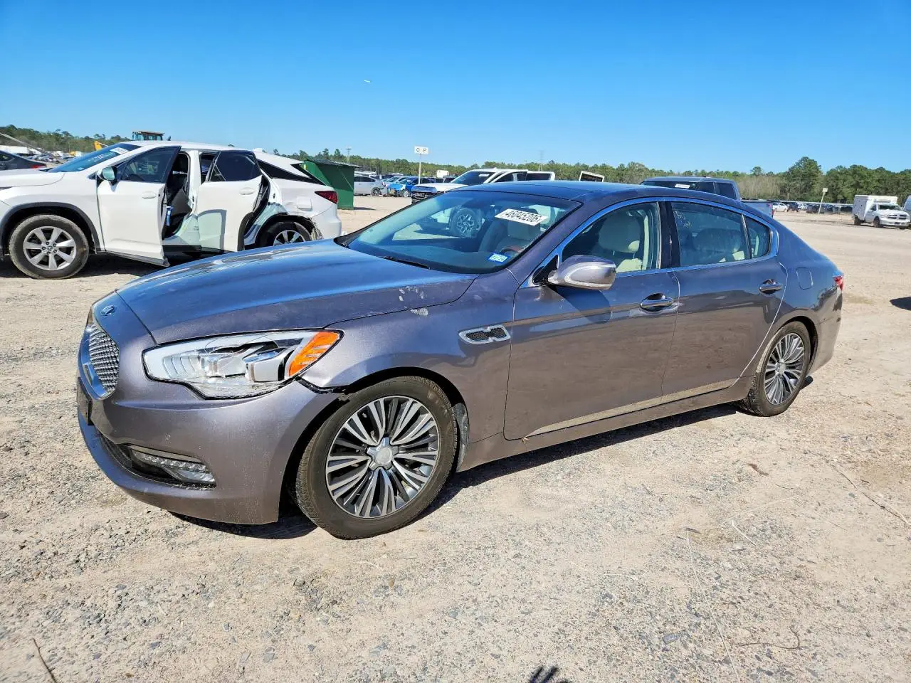 2016 KIA K900 GRAY VIN: KNALU4D36G6031481