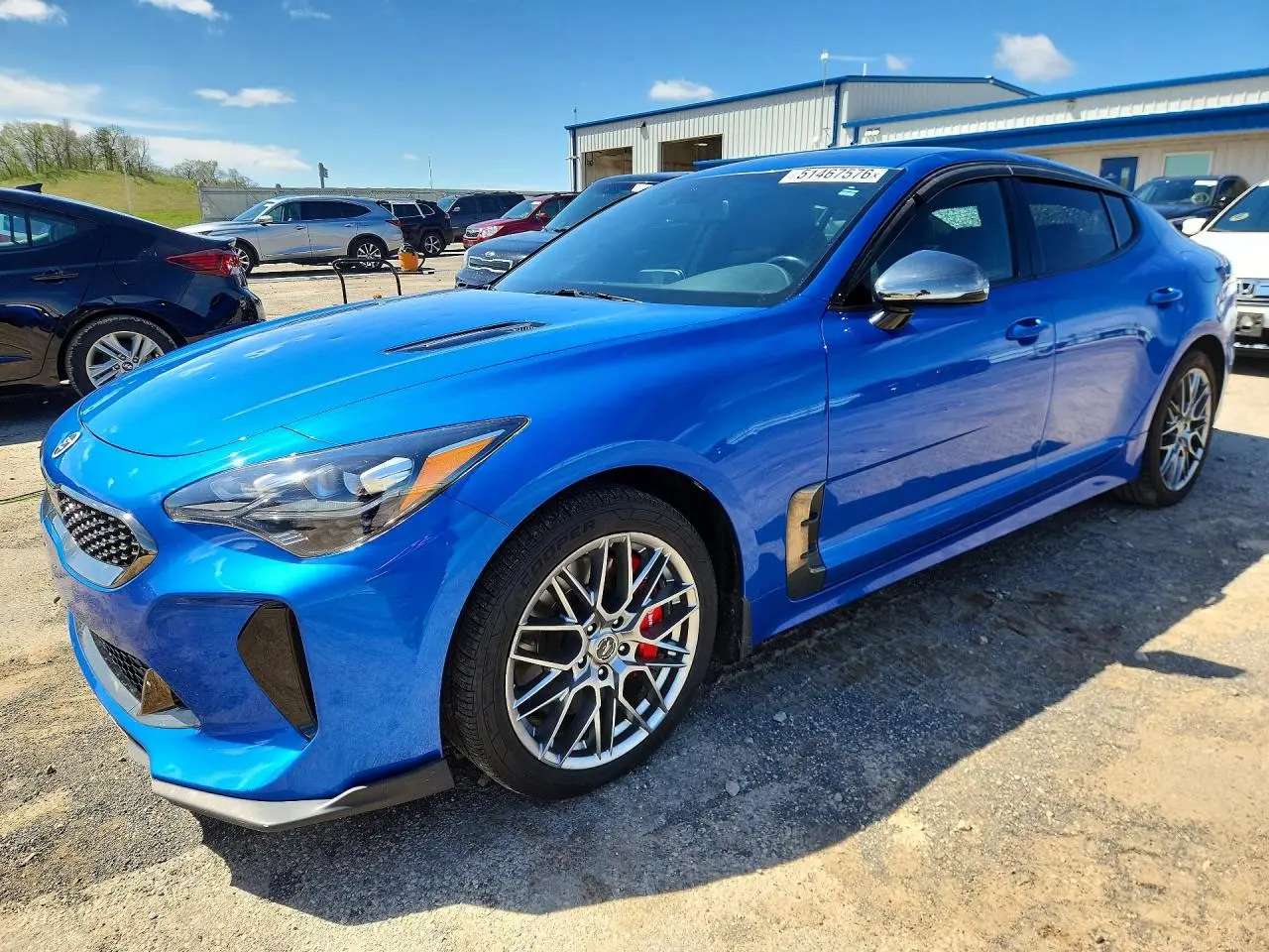 2018 KIA STINGER BLUE VIN: KNAE35LC5J6011815