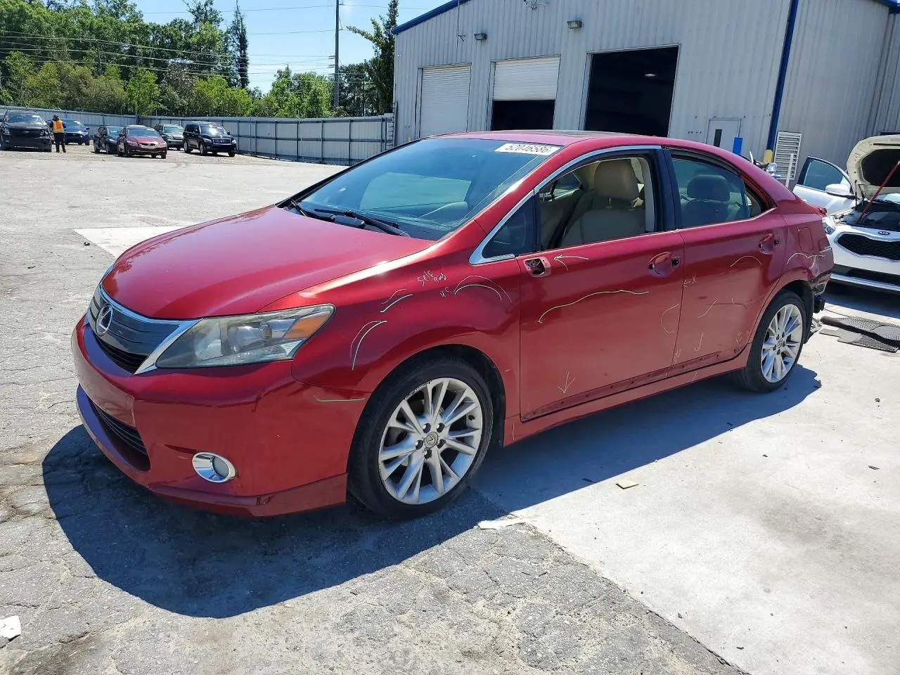 2010 LEXUS HS RED VIN: JTHBB1BA4A2002272