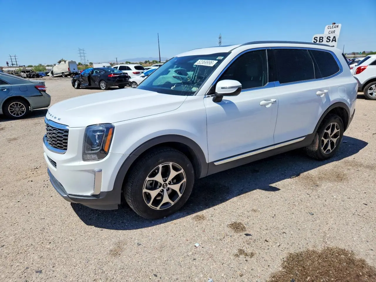 2020 KIA TELLURIDE WHITE VIN: 5XYP34HC7LG048492