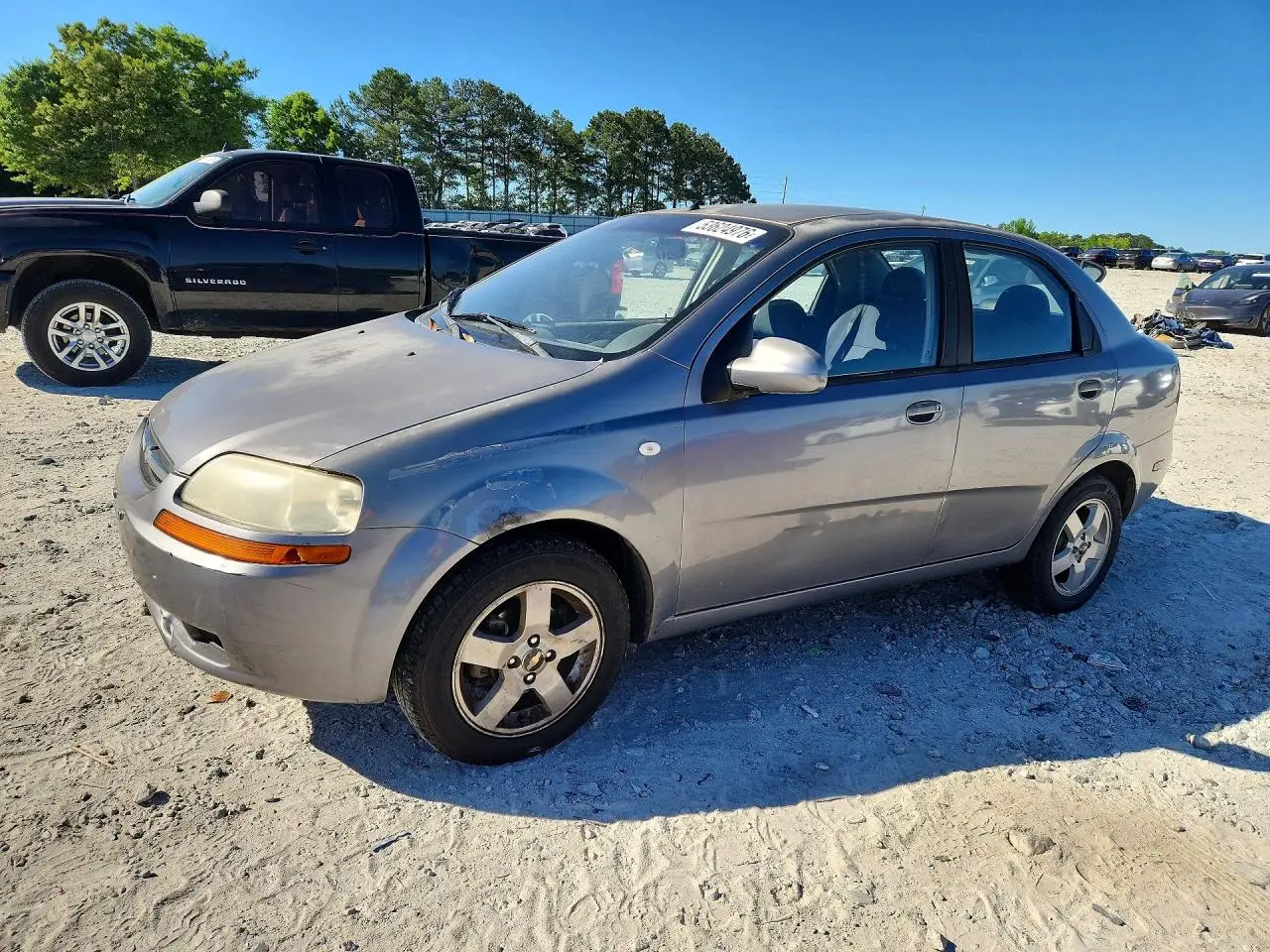 2006 CHEVROLET AVEO GRAY VIN: KL1TG56606B553589