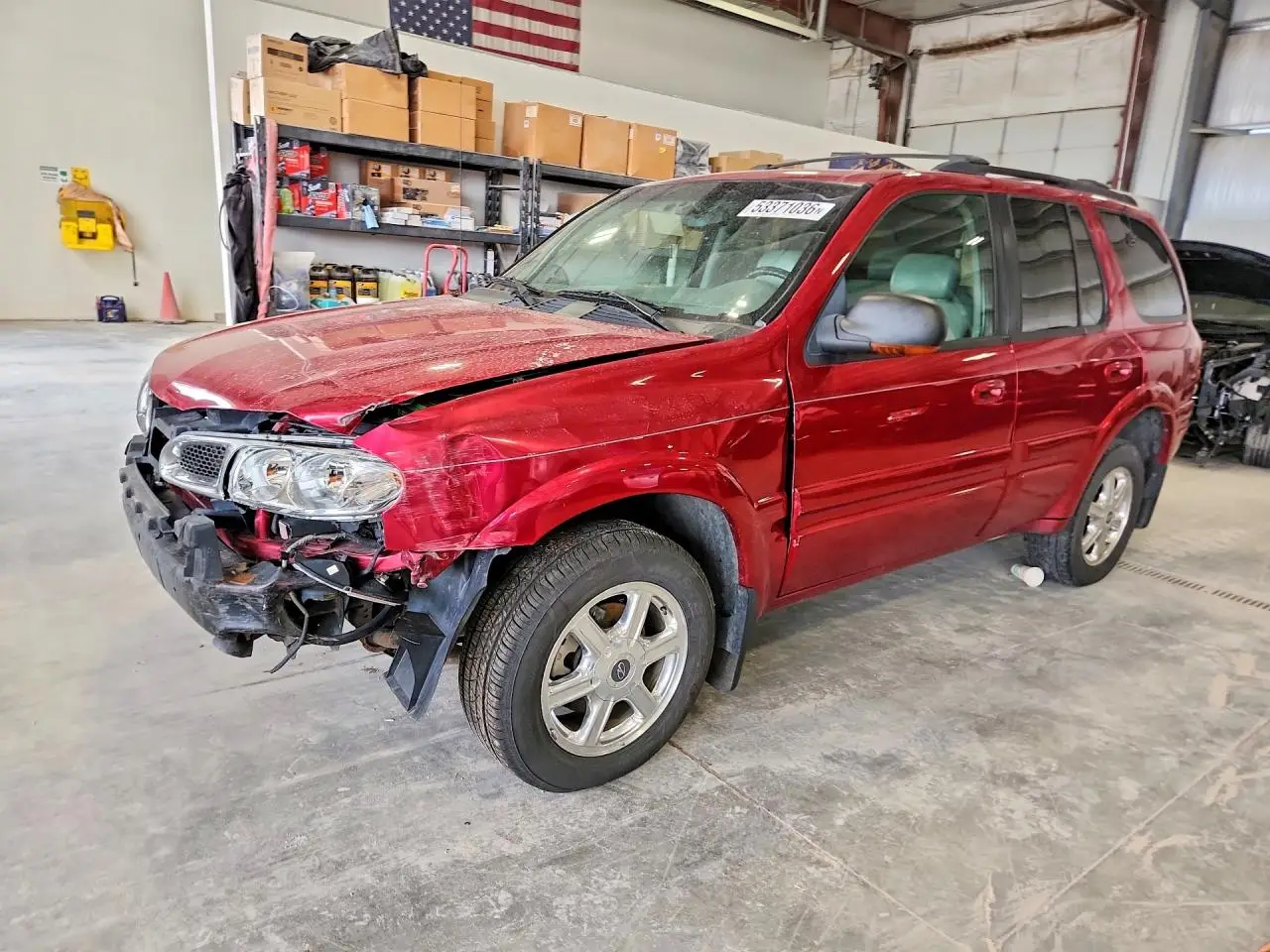 2003 OLDSMOBILE BRAVADA RED VIN: 1GHDT13S732108484