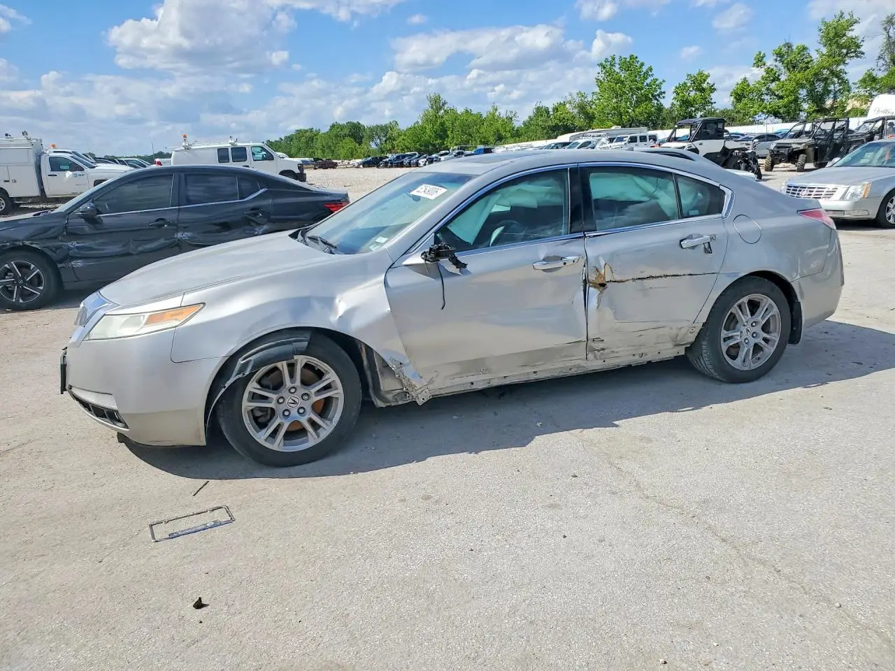 2009 ACURA TL BEIGE VIN: 19UUA86509A013064