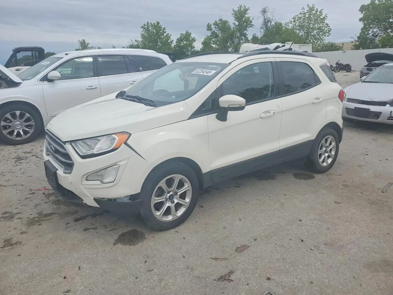 2018 FORD ECOSPORT WHITE VIN: MAJ3P1TE3JC174379