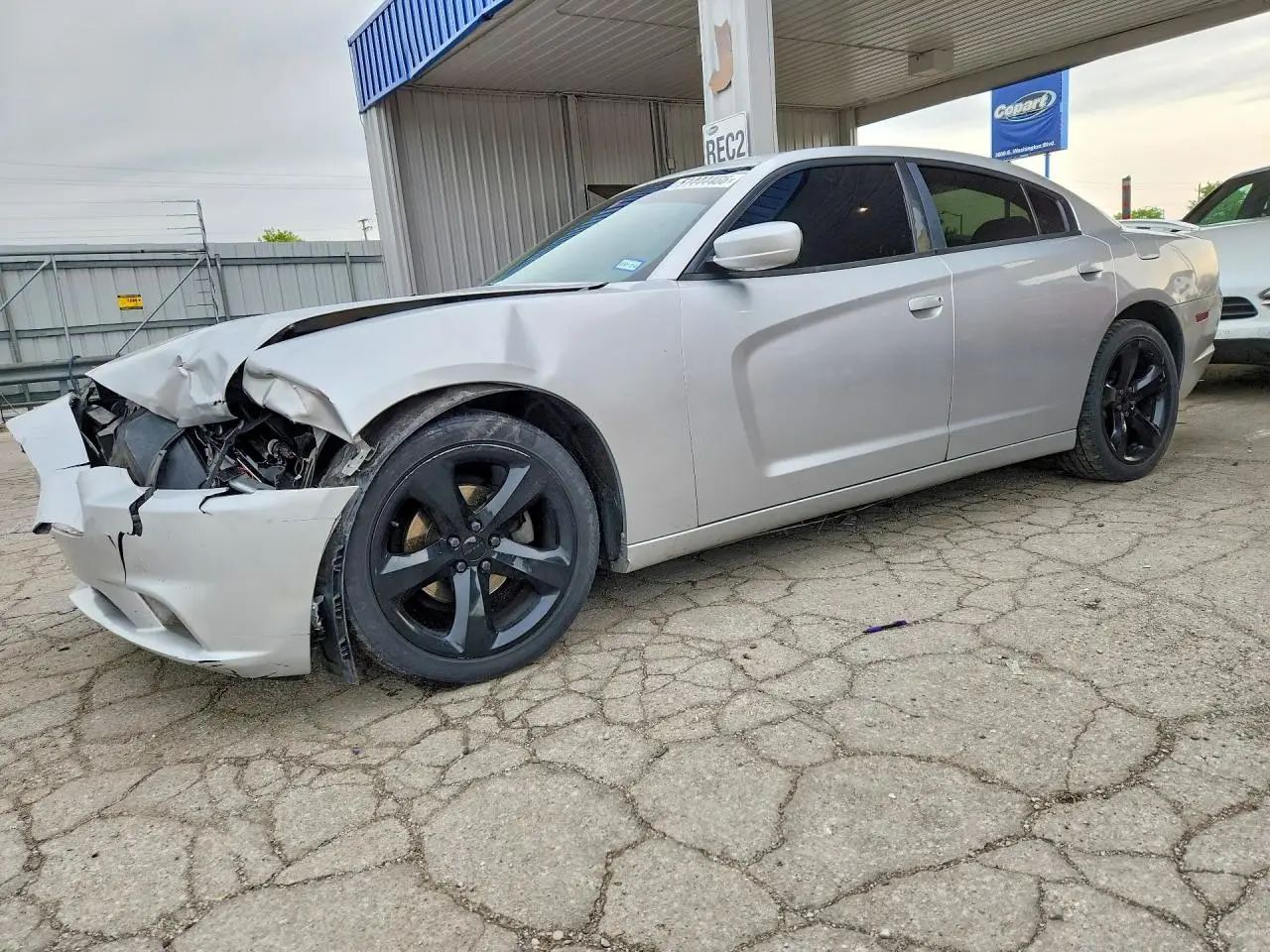2012 DODGE CHARGER SILVER VIN: 2C3CDXBG3CH215610