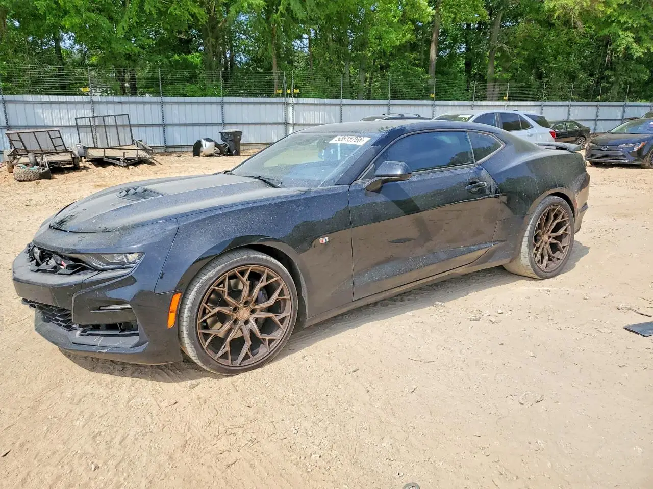 2021 CHEVROLET CAMARO BLACK VIN: 1G1FG1R70M0119841
