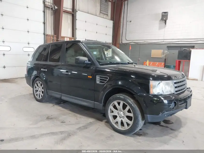 2008 LAND ROVER RANGE ROVER SPORT Black VIN: SALSK25468A123312