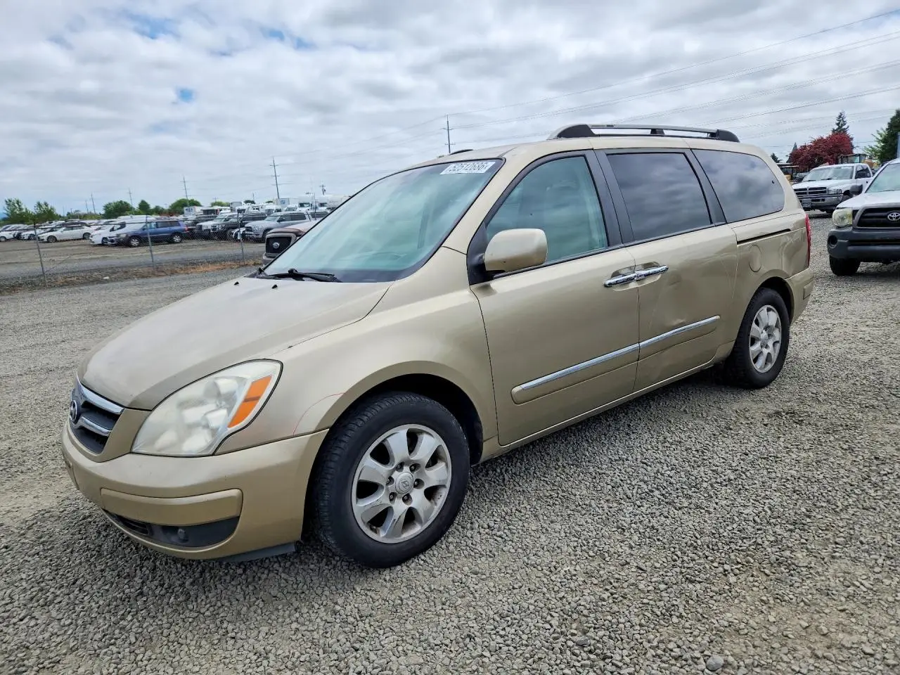 2007 HYUNDAI ENTOURAGE GOLD VIN: KNDMC233876024418