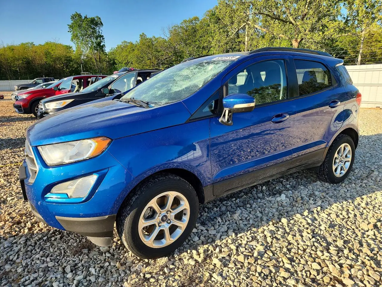2018 FORD ECOSPORT BLUE VIN: MAJ6P1UL5JC168920