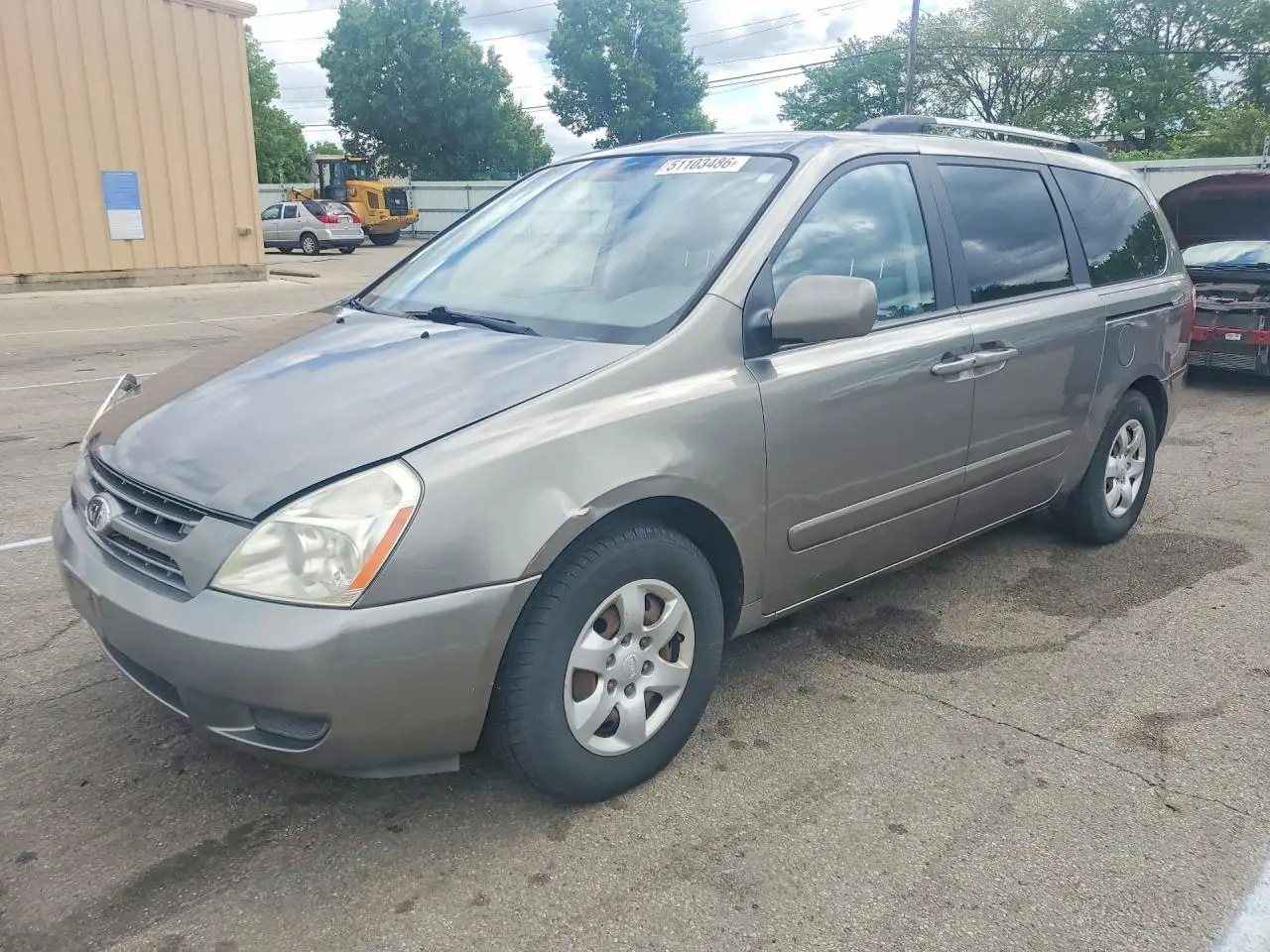 2010 KIA SEDONA SILVER VIN: KNDMG4C35A6349003