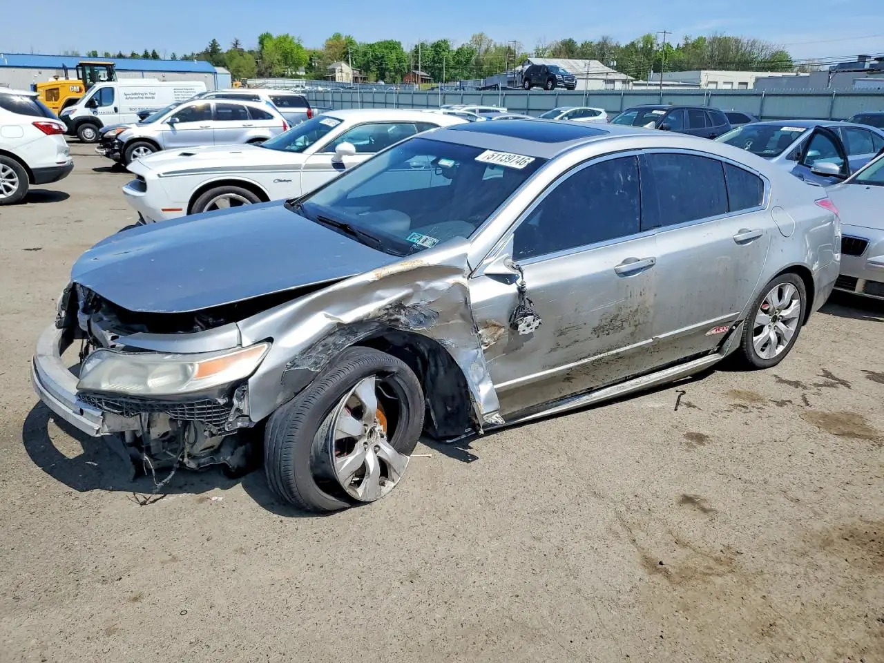 2010 ACURA TL SILVER VIN: 19UUA8F24AA015328