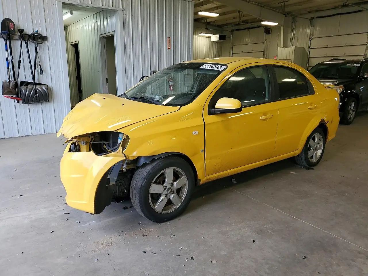 2008 CHEVROLET AVEO YELLOW VIN: KL1TD56608B067358