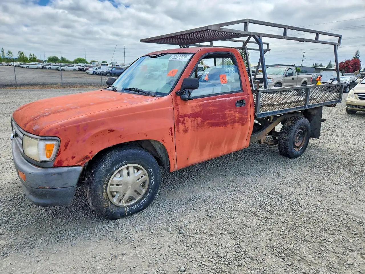 1993 TOYOTA T100 RED VIN: JT4VD10A9P0001554