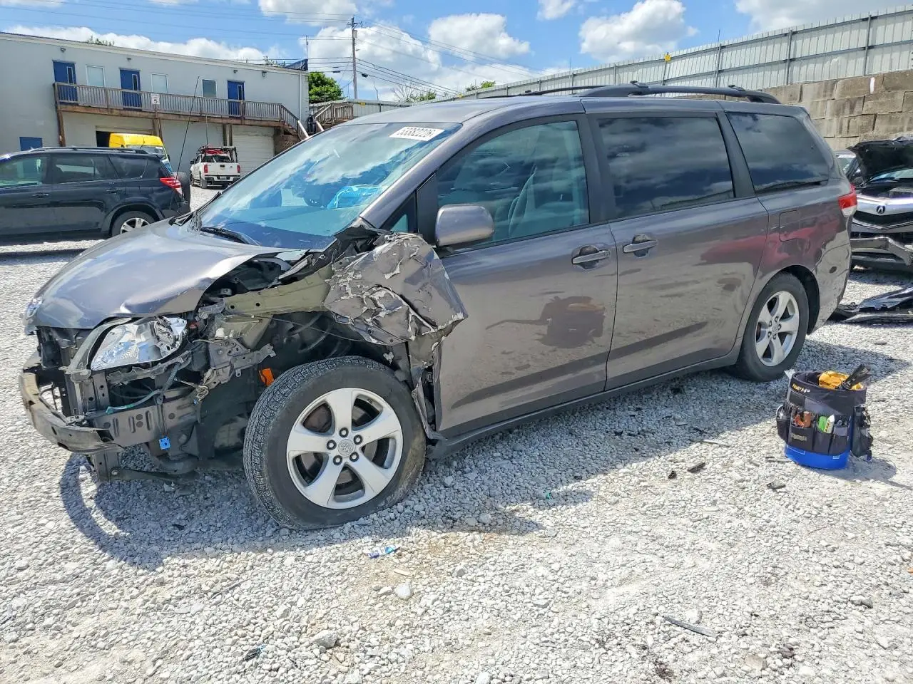 2011 TOYOTA SIENNA GRAY VIN: 5TDKK3DC4BS122451