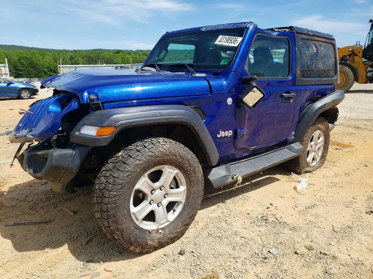 2019 JEEP WRANGLER BLUE VIN: 1C4GJXAG1KW552137