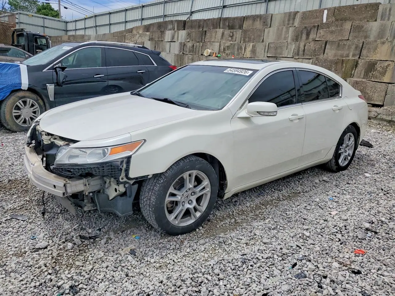 2011 ACURA TL WHITE VIN: 19UUA8F24BA003536