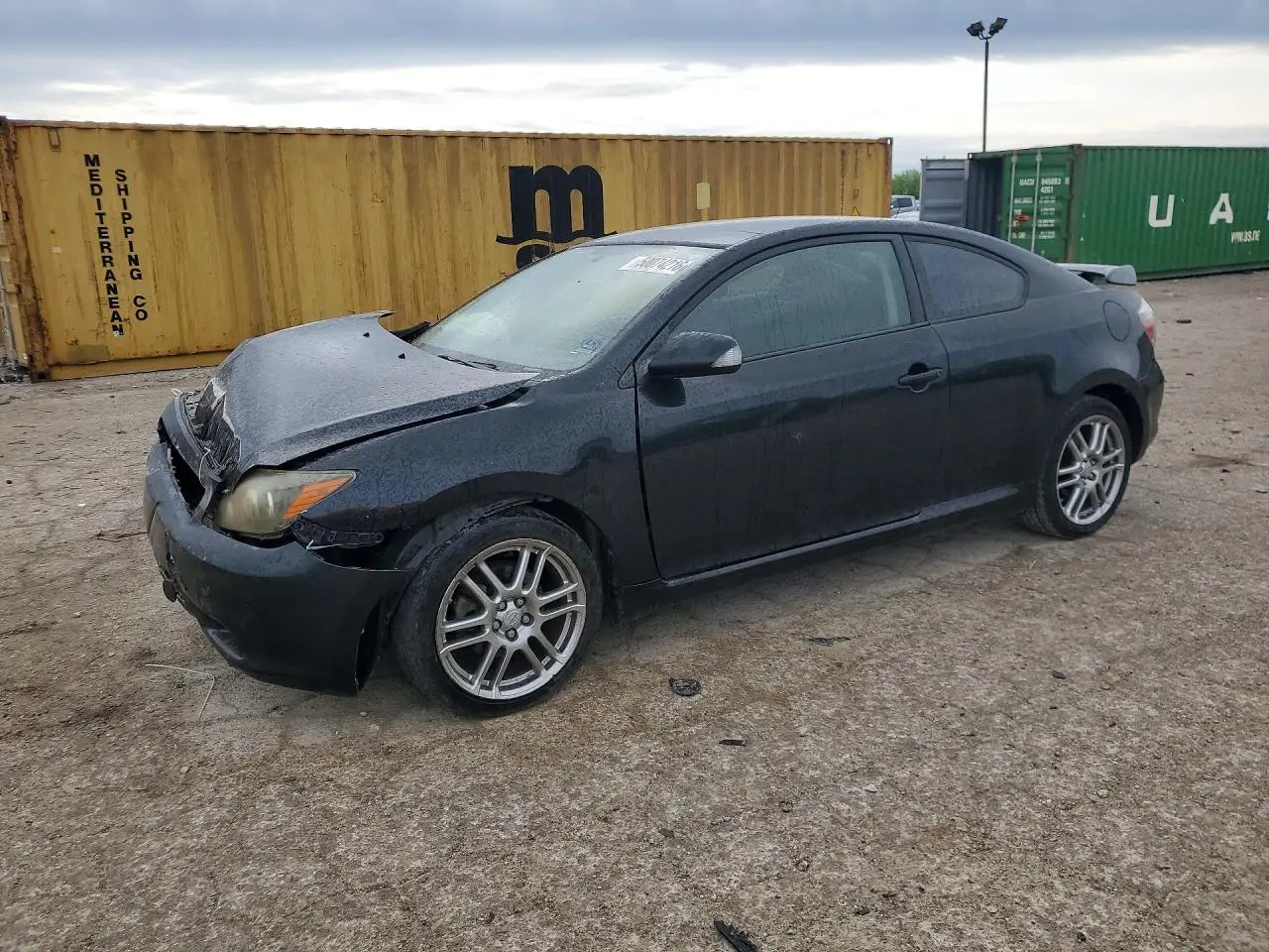 2008 SCION TC BLACK VIN: JTKDE167080258729