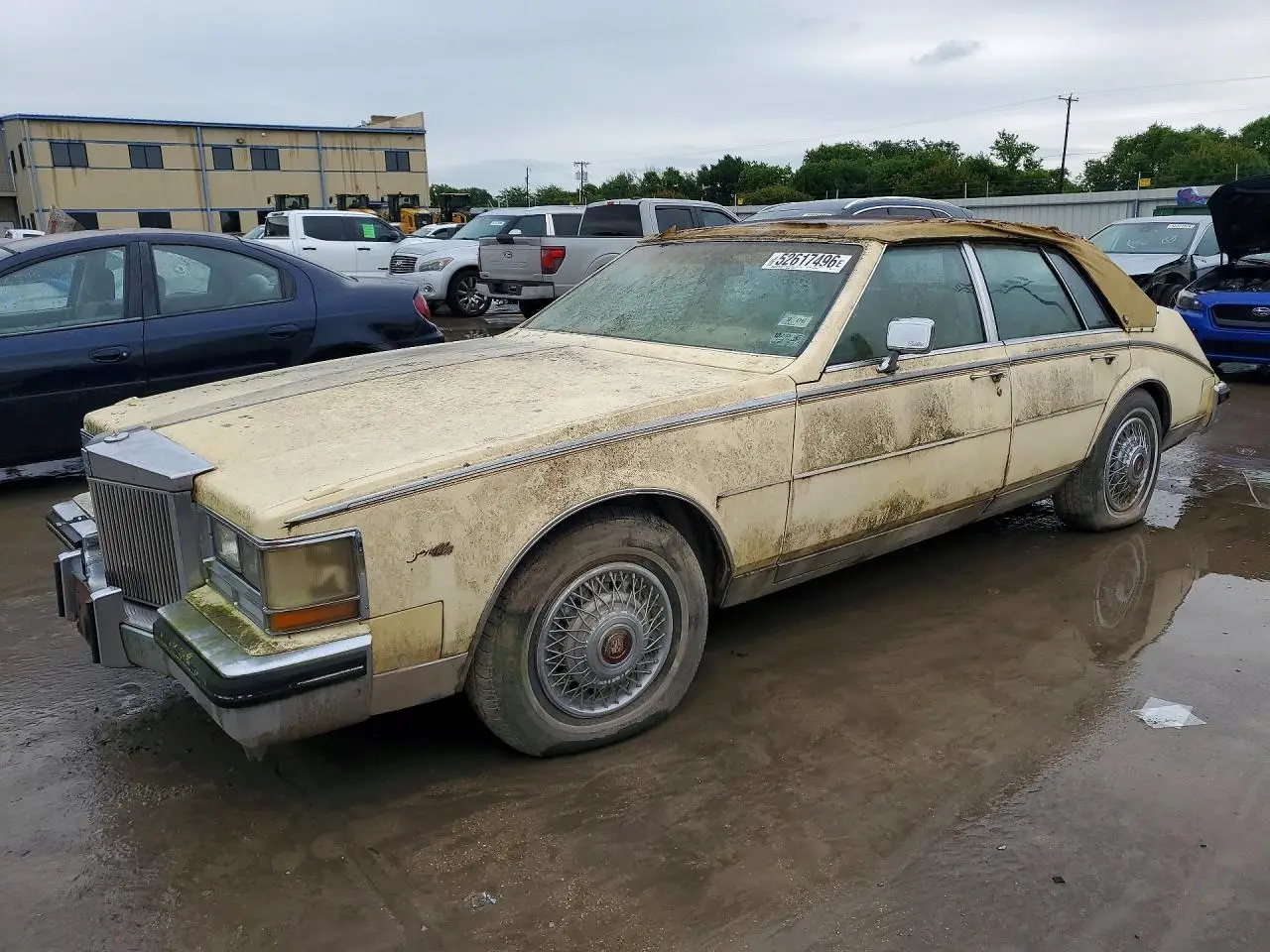 1985 CADILLAC SEVILLE YELLOW VIN: 1G6KS6982FE815667