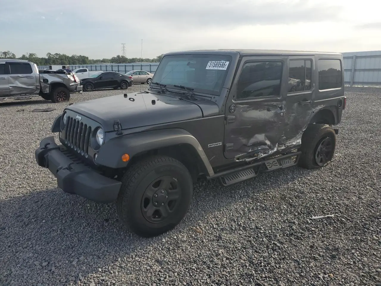 2017 JEEP WRANGLER GRAY VIN: 1C4BJWDG6HL500271