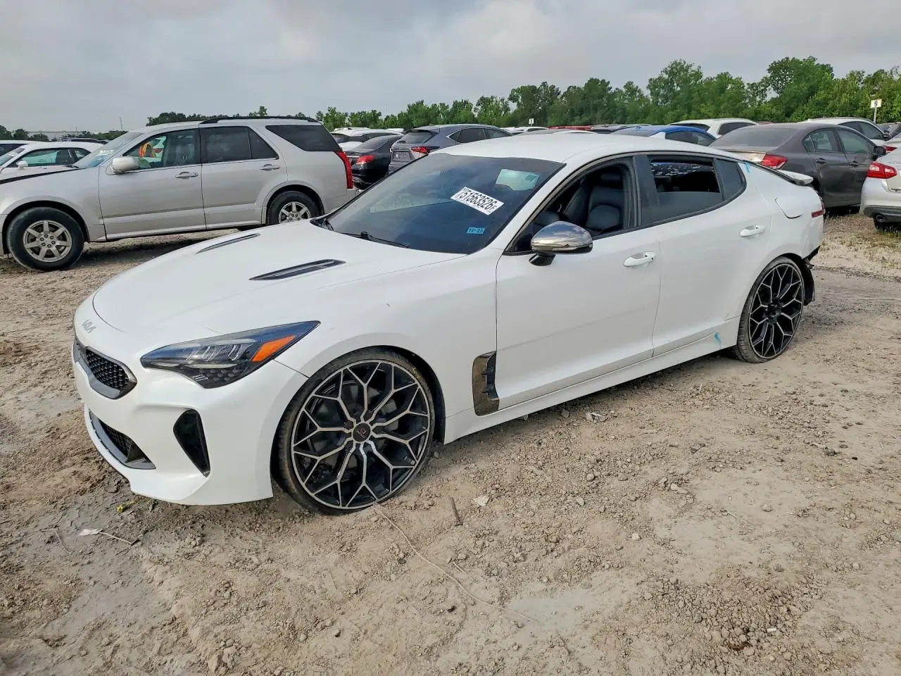 2022 KIA STINGER WHITE VIN: KNAE35LD2N6101230
