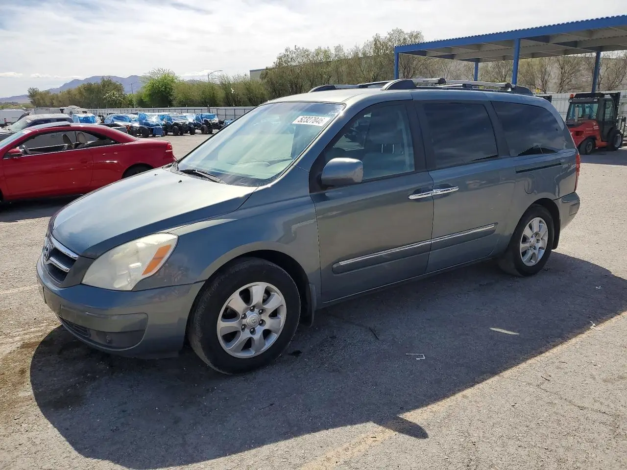 2008 HYUNDAI ENTOURAGE BLUE VIN: KNDMC233886052317