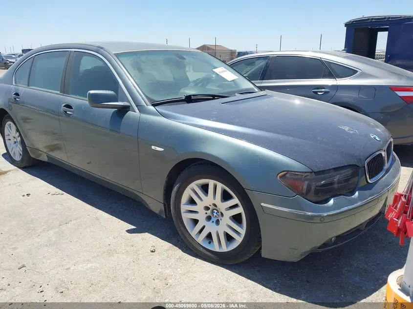 2003 BMW 745LI Green VIN: WBAGN63473DR16086